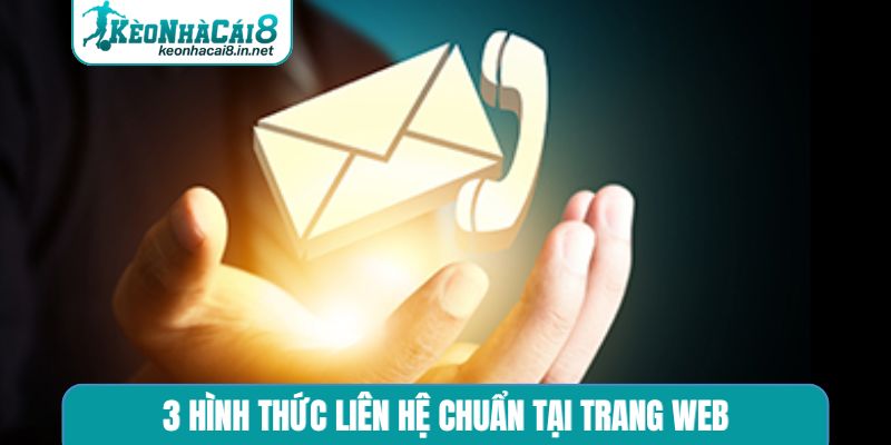 3 hình thức liên hệ chuẩn tại trang web