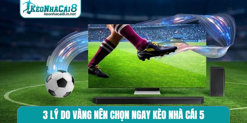 3 lý do vàng nên chọn ngay kèo nhà cái 5