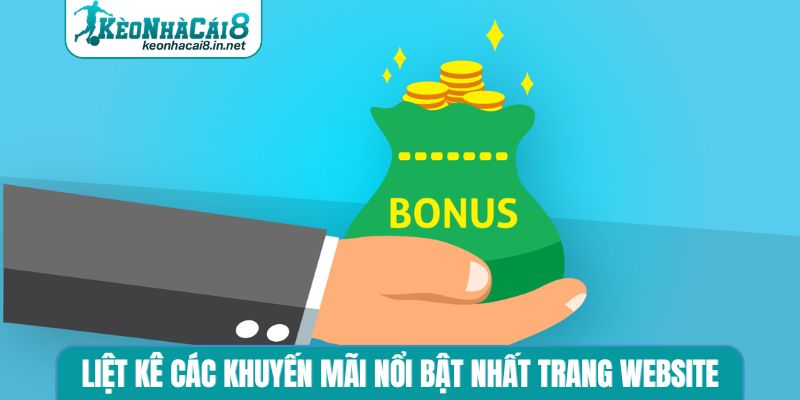Liệt kê các khuyến mãi nổi bật nhất trang website